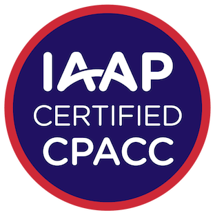 IAAP Certified CPACC badge